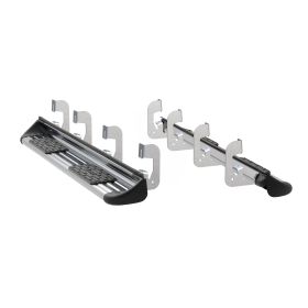 2014-2018 Chevrolet Silverado 1500 Crew Cab Stainless Steel Side Entry Steps Polished Luverne Truck - 480743-581443