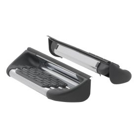 2009-2010 Dodge Ram 1500 8' Box Single Stainless Steel Side Entry Step Box Extensions Polished Luverne Truck - 481039