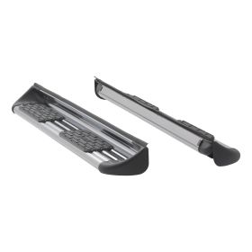 2014-2018 Chevrolet Silverado 1500 Double Cab Stainless Steel Side Entry Steps Polished Luverne Truck - 481442-581442