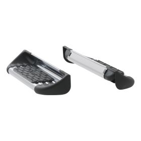 1999-2013 Chevrolet Silverado 1500 8' Box Single Stainless Steel Side Entry Step Box Extensions Polished Luverne Truck - 549440