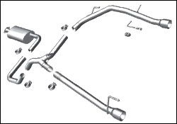 2011 Chevrolet Cruze MagnaFlow Cat Back Exhaust System - 15495