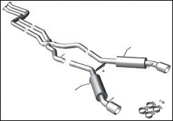 2011 BMW 335i MagnaFlow Cat Back Exhaust System - 15529