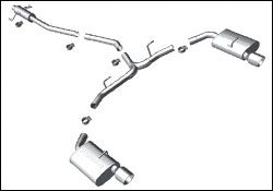 2010-2011 Ford Fusion MagnaFlow Cat Back Exhaust System - 15552