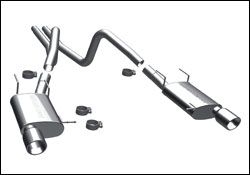 2011 Ford Mustang MagnaFlow Cat Back Exhaust System - 15591
