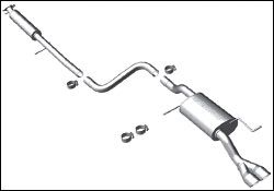 2011-2012 Ford Fiesta MagnaFlow Cat Back Exhaust System - 16392