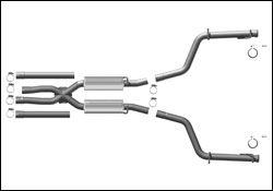 2009-2011 Dodge Challenger R/T MagnaFlow Cat Back Exhaust System - 16516