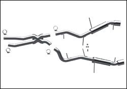 2007-2010 BMW 335i MagnaFlow Cat Back Exhaust System - 16542
