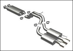 2006-2010 Jeep Grand Cherokee 6.1L MagnaFlow Cat Back Exhaust System - 16709