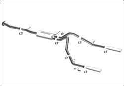 2007-2008 GMC Sierra 1500 MagnaFlow Cat Back Exhaust System - 16743