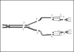 2004-2009 Cadillac XLR Platinum MagnaFlow Cat Back Exhaust System - 16794