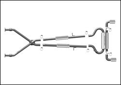 2008-2011 Infiniti G37 Base MagnaFlow Cat Back Exhaust System - 16820