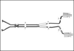 2010-2011 Cadillac CTS MagnaFlow Cat Back Exhaust System - 16831