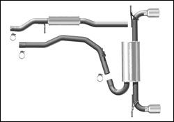 2007-2008 Ford Edge MagnaFlow Cat Back Exhaust System - 16871