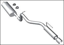 2008-2012 Jeep Liberty MagnaFlow Cat Back Exhaust System - 16874