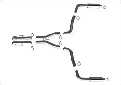 1996-2002 Dodge Viper GTS MagnaFlow Cat Back Exhaust System - 16992
