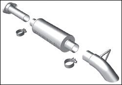 2004-2006 Jeep Wrangler Unlimited MagnaFlow Cat Back Exhaust System - 17121