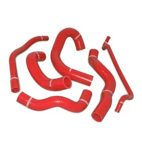2005-2006 Ford Mustang V8 Mishimoto Red Silicone Hose Kit - MMHOSE-MUS-05RD