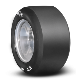 ET Jr 8.0 Inch 18.0/8.5-8 Painted White Letter Racing Bias Tire Mickey Thompson - 90000000944