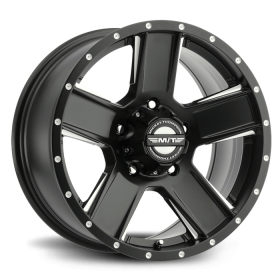 SD-5 Black 15X8 with 5X4.50 Bolt Pattern 3.625 Back Space Matte Black Mickey Thompson - 90000030934