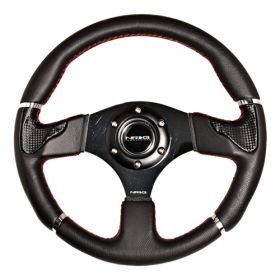 EVO Style 320mm Sport Leather Steering Wheel by NRG