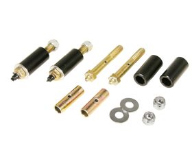 1975 Jeep CJ5 Greasable Spring/Shackle Bushing Kit Black Prothane - 1-1015-BL