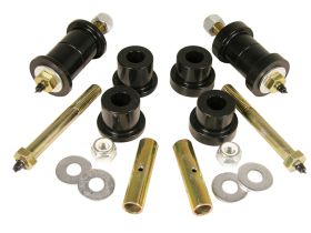 1987-1995 Jeep Wrangler Greasable Spring/Shackle Bushing Kit Black Prothane - 1-1017-BL
