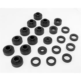 1980-1983 Jeep CJ5 Body Mount Kit Black Prothane - 1-103-BL