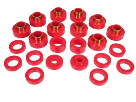 1980-1983 Jeep CJ5 Body Mount Kit Red Prothane - 1-103