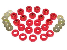 1997 Jeep TJ Sahara Body Mount Kit Red Prothane - 1-107
