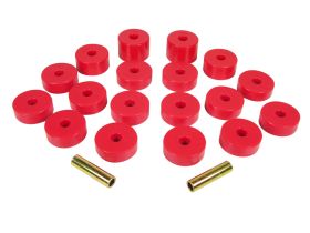 1975 Jeep CJ5 Body Mount Kit Red Prothane - 1-109