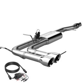 2014-2018 Chevrolet Silverado & GMC Sierra 1500 4.8/5.3L EC/SB, CC/SB Screamer Exhaust Cat Back Side Exit Quick Time Performance - 410014