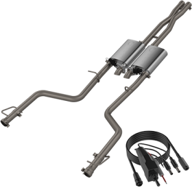 2015-Present Dodge Charger, Challenger, Chrysler 300C 5.7L Screamer Exhaust Cat Back Quick Time Performance - 430015