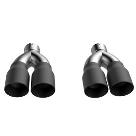 2015-2019 Dodge Challenger/Charger, Chrysler 300C 5.7L Black Quad Tip Adapter Quick Time Performance - 430015TB