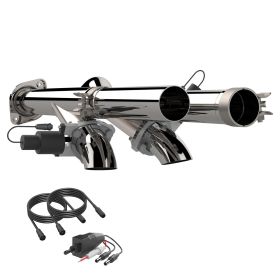 2017-2019 Ford F-150 Raptor Aggressor Cutout Pipes Quick Time Performance - 540117