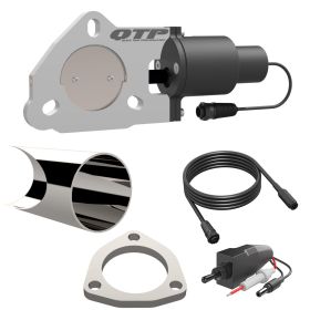 2.50 Inch QTEC Electric Cutout DIY Combo Kit Quick Time Performance - QTEC25DIY