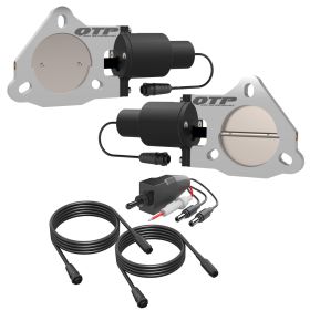 Dual 3.00 Inch QTEC Electric Cutout Valves Quick Time Performance - QTEC60