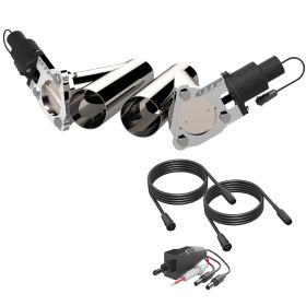 3.00 Inch Dual  QTEC Electric Cutout Combo Kit Quick Time Performance - QTEC60CP