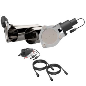 4.00 Inch Dual  QTEC Electric Cutout Combo Kit Quick Time Performance - QTEC80CP