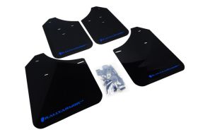 2002-2007 Subaru Impreza RS/2.5i Rallyarmor Urethane Mud Flaps Black/Blue - RAL-MF1-UR-BLK/BL