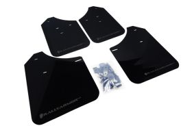 2002-2007 Subaru Impreza RS/2.5i Rallyarmor Urethane Mud Flaps Black/Grey - RAL-MF1-UR-BLK/GRY