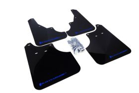 2009-2013 Subaru Forester 2.5X/XT  Rallyarmor Urethane Mud Flaps Black/Blue - RAL-MF11-UR-BLK/BL