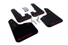 2010-2014 Subaru Legacy 2.5i/3.6R Rallyarmor Urethane Mud Flaps Black/Red - RAL-MF14-UR-BLK/RD