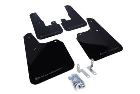2010-2014 Subaru Outback 2.5i/3.6R Rallyarmor Urethane Mud Flaps Black/Grey - RAL-MF16-UR-BLK/GRY