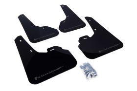 2010-2013 Mazda 3 I/Mazdaspeed/S Rallyarmor Urethane Mud Flaps Black/Grey - RAL-MF17-UR-BLK/GRY