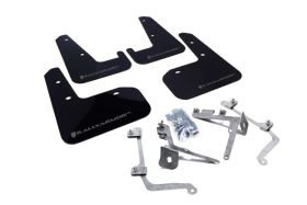 2011-2014 Subaru WRX/STI Sedan Rallyarmor Urethane Mud Flaps Black/Grey - RAL-MF19-UR-BLK/GRY