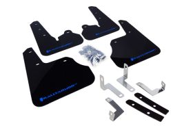 2012-2016 Subaru Impreza Rallyarmor Urethane Mud Flaps Black/Blue - RAL-MF22-UR-BLK/BL