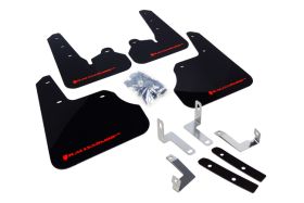 2012-2016 Subaru Impreza Limited/Premium/Sport Rallyarmor Urethane Mud Flaps Black/Red - RAL-MF22-UR-BLK/RD