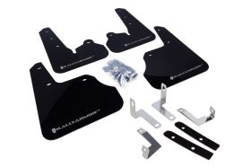 2012-2016 Subaru Impreza Limited/Premium/Sport Rallyarmor Urethane Mud Flaps Black/Silver - RAL-MF22-UR-BLK/SIL