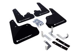 2012-2016 Subaru Impreza Limited/Premium/Sport Rallyarmor Urethane Mud Flaps Black/White - RAL-MF22-UR-BLK/WH
