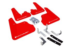 2012-2016 Subaru Impreza Limited/Premium/Sport Rallyarmor Urethane Mud Flaps Red/White - RAL-MF22-UR-RD/WH